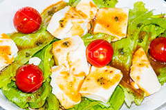 豆腐サラダ,レタス,パクチー,ドレッシング,トマト,ミニトマト,プチトマト,豆腐,とうふ,サラダ,さらだ,salad,前菜,tomato,lycopene,リコピン