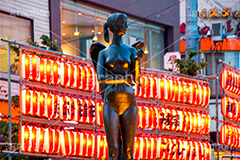 自由が丘 盆踊り,夏祭り,盆踊り,ちょうちん,提灯,祭,夜,踊,盆,音頭,夏休み,風物詩,自由が丘,祭り,まつり,目黒区,情緒,風情,japan