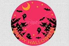 ハロウィンバッヂ,ハロウィン,はろうぃん,ハロウィーン,Halloween,pumpkin,ghost,ゴースト,おばけ,幽霊,イベント,秋,行事,イラスト,illustration,moon,castle,POP,star,ポップ,月,三日月,城,パンプキン,ジャックオーランタン,ランタン,かぼちゃ,カボチャ,南瓜,コウモリ,蝙蝠,星,バッヂ,コースター,ステッカー