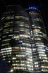 六本木,六本木ヒルズ,ヒルズ,森ビル,森タワー,Roppongi Hills,高層オフィスビル,54階,夜景,ライトアップ,高層,ビル,キラキラ,夜,眠らない,街,港区,クロスフィルタ