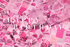 HAPPY BIRTHDAY,誕生日,バースデー,ペーパークラフト,星,スター,可愛い,かわいい,カワイイ,女子力キュート,star,cute,flower,ヴィンテージ,ビンテージ,レトロ,お洒落,おしゃれ,オシャレ,味わい,text,message,文字,メッセージ