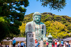鎌倉大仏,大仏,鎌倉大仏殿高徳院,長谷の大仏,阿弥陀如来像,銅像,高徳院,こうとくいん,神奈川,鎌倉,長谷,浄土宗,寺院,寺,国宝,大異山,巨大,temple,japan,名所,青空