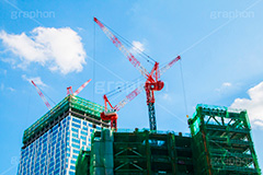 渋谷大工事,渋谷,しぶや,高層ビル,shibuya,クレーン,重機,建設,crane,building,開発,工事,都市開発,2020,名所,青空,建設,渋谷駅街区東棟,東棟,青空,渋谷ストリーム,再開発
