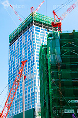 渋谷大工事,渋谷,しぶや,高層ビル,shibuya,クレーン,重機,建設,crane,building,開発,工事,都市開発,2020,名所,青空,建設,渋谷駅街区東棟,東棟,青空,渋谷ストリーム,再開発