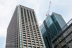日本橋交差点,交差点,日本橋,ショップ,レストラン,商業施設,商業,ショッピング,building,shopping,高層ビル,ビル,中央区,施設,オフィス,オフィスビル,office,tokyo,東京,開発,工事,建設,クレーン