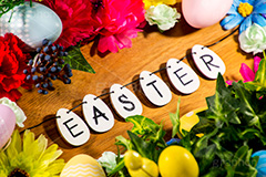 EASTER,イースター,エッグ,たまご,卵,玉子,復活祭,春,スプリング,ガーリー,ポップ,POP,パステル,easter,egg,spring,pastel,event,行事,風習,花,フラワー,文字,カラフル,flower,bunny,colorful