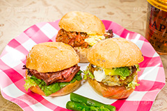 ミニバーガー,バーガー,ミニ,ハンバーガー,ファーストフード,ファストフード,サンド,パテ,パン,洋食,ジャンク,ジャンキー,レタス,牛肉,チキン,マヨネーズ,アボカド,ローストビーフ,チリ,トマト,アスパラ,アスパラガス,ジャンクフード,asparagus,hamburger,mini,chicken,beef