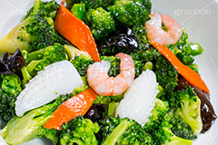 ブロッコリー炒め,炒め,中華料理,中華,総菜,お惣菜,野菜,ブロッコリー,えび,エビ,海老,いか,イカ,にんじん,人参,キクラゲ,きくらげ,発芽