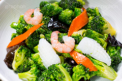ブロッコリー炒め,炒め,中華料理,中華,総菜,お惣菜,野菜,ブロッコリー,えび,エビ,海老,いか,イカ,にんじん,人参,キクラゲ,きくらげ,発芽