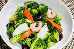 ブロッコリー炒め,炒め,中華料理,中華,総菜,お惣菜,野菜,ブロッコリー,えび,エビ,海老,いか,イカ,にんじん,人参,キクラゲ,きくらげ,発芽