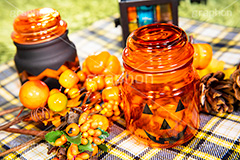ハロウィン・ピクニック,ピクニック,シート,ハロウィンオーナメント,ジャックオーランタン,ハロウィン,はろうぃん,ハロウィーン,かぼちゃ,カボチャ,南瓜,ランタン,オーナメント,飾り,イベント,秋,ornament,Halloween,pumpkin,party,lantern,ランタン,ランプ,ビン,瓶,小物,雑貨,パーティー,パンプキン,行事,フルサイズ撮影