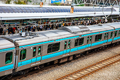 大井町駅のホーム,大井町駅,駅,JR,電車,でんしゃ,鉄道,電車待ち,電車/鉄道,駅前,大井町,train,品川区,京浜東北線,フルサイズ撮影