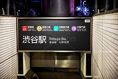 渋谷駅,渋谷,shibuya,地下鉄,メトロ,標示,看板,地下,階段,駅前,駅,入口,出口,フルサイズ撮影