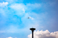 青空と飛行機,飛行機,青空,空,飛ぶ,ひこうき,青空,航空,フルサイズ撮影