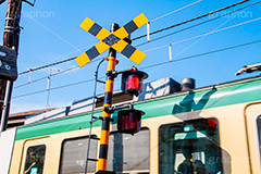 江ノ電,江ノ島電鉄,鎌倉,神奈川,駅,電車,鉄道,train,電車/鉄道,車両,踏み切り,踏切