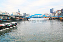 浅草,あさくさ,橋,隅田川,駒形橋,かかる橋,墨田区,台東区,墨田リバーサイド,墨田,駒形,駒形の渡し,青い橋,アーチ橋,水上バス, リバータウン,隅田川めぐり,遊覧船,クルーズ,船,asakusa,japan