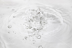 波紋,水しぶき,泡,蛇口,水滴,水,テクスチャ,テクスチャー,水道,節水,散水,排水口,飲み水,流れ,跳ね,飛ぶ,透明,クリア,白黒,モノトーン,モノクロ,水系,1/8000,water,monochrome,texture