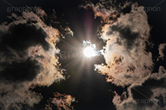 迫る雨雲,雨雲,ゲリラ豪雨,豪雨,空,雲,積乱雲,お天気,空/天気,空/雲,太陽,逆光,フレア,flare,sky,natural,自然