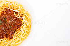 ミートソーススパゲティ,ミートソースパスタ,ミートソース,ミート,ひき肉,パセリ,ソース,パスタ,オイル,油,高カロリー,カロリー,洋食,麺料理,麺類,pasta,フルサイズ撮影