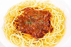 ミートソーススパゲティ,ミートソースパスタ,ミートソース,ミート,ひき肉,パセリ,ソース,パスタ,オイル,油,高カロリー,カロリー,洋食,麺料理,麺類,pasta,フルサイズ撮影