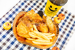 ハロウィンパーティ,チキン,フライドチキン,ポテト,フライドポテト,ハロウィン,はろうぃん,ハロウィーン,ジャックオランタン,ジャックオーランタン,イベント,秋,パンプキン,行事,カロリー,potato,pumpkin,Halloween,chicken,autumn,party,フルサイズ撮影