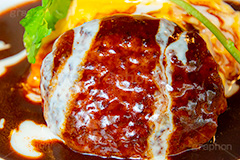 ハンバーグ,オムライス,セット,バーグ,焼き,洋食,デミグラスソース,ドミグラスソース,Hamburg steak