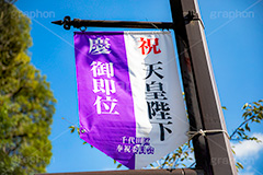 ご即位,御即位,即位,天皇,天皇陛下,象徴,令和,元号,祝,奉祝,慶祝,祝賀,旗,千代田区,バナー,japan,2019,フルサイズ撮影