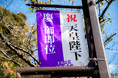 ご即位,御即位,即位,天皇,天皇陛下,象徴,令和,元号,祝,奉祝,慶祝,祝賀,旗,千代田区,バナー,japan,2019,フルサイズ撮影
