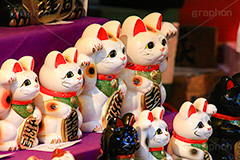 招き猫,まねき猫,出店,露店,商売繁盛,福,景気,お金,小判,収入,japan
