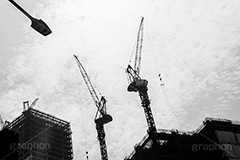 変わる渋谷(モノクロ),モノクロ,白黒,しろくろ,モノクローム,単色画,単彩画,単色,