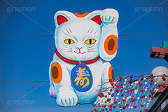 お正月の仲見世通り,まねき猫,招き猫,寿,商売繁盛,縁起,仲見世,浅草,雷門,宝蔵門,浅草寺,あさくさ,みやげ物,みやげ,お土産,商店街,寺院建築風,台東区,正月,お正月,正月飾り,飾り,三が日,浅草 名所,浅草 観光,asakusa,japan,フルサイズ撮影