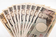 10万円,十万円,札束扇,お札勘定,お札,札,勘定,計算,お金,かね,円,日本円,マネー,金銭,日本のお金,財産,返済,貯金,借金,両替,キャッシュ,現金,1万円,一万円,経理,事務,経済,札束,給付金,money,yen
