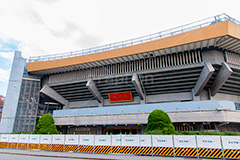 改装中の武道館,武道館,北の丸公園,千代田区,国民公園,江戸城,九段下,コンサート,ライブ,たまねぎ,ホール,屋根,工事,改装,立ち入り禁止,立入禁止,オリンピック,olympic