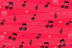 ハロウィンミュージック,ミュージック,音楽,音符,楽譜,五線譜,ト音記号,ジャックオランタン,ジャックオーランタン,ランタン,かぼちゃ,カボチャ,南瓜,パンプキン,星,ハロウィン,はろうぃん,ハロウィーン,イベント,秋,行事,イラスト,ポップ,背景,halloween,illustration,POP,music,pumpkin