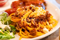 ミートソース,ミートソースパスタ,パスタ,牛肉,ワンプレート,ランチ,スパゲティ,洋食,麺料理,麺類,pasta,lunch,フルサイズ撮影