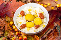 栗ごはん,栗ご飯,栗,くり,クリ,甘露煮,豆,煮豆,金時豆,栗ご飯ディナー,胡麻,ゴマ,ごま,秋,秋の味覚,季節感,日本食,日本料理,和食,炊き込みご飯,もち米,おこわ,rice,japan,フルサイズ撮影