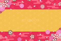 和柄フレーム,和背景,和風,和.華,花柄,和柄,花びら,背景,年賀状,正月,お正月,祝い,お祝い,賀正,派手,豪華,フレーム,frame,newyear,japan