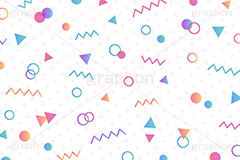 ポップ柄,ポップ背景,ポップ,柄,キュート,かわいい,可愛い,三角,丸,ドット,ギザギザ,落書き,幾何学,幾何学,背景,模様,マーク,グラデーション,gradation,POP,dot,pattern