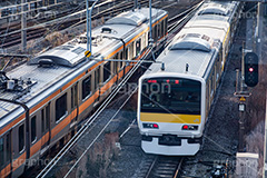 中央・総武緩行線,中央線,総武緩行線,総武線,電車,でんしゃ,鉄道,乗り物,交通,路線,線路,通勤,通学,撮り鉄,とり鉄,車両,電車/鉄道,新宿,新宿駅,旅行,旅,travel,train,JR,フルサイズ撮影