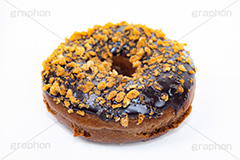 チョコドーナツ,クランチ,ドーナツ,ドーナッツ,どーなつ,チョコ,チョコレート,スイート,デザート,スイーツ,菓子,お菓子,甘い,焼き菓子,焼菓子,洋菓子,sweet,donut,chocolate,フルサイズ撮影