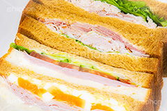ミックスサンド,サンドイッチ,サンドウィッチ,モーニング,朝食,ハム,パストラミ,レタス,玉子,たまご,卵,玉子サンド,ゆで卵,ゆでたまご,トマト,きゅうり,キュウリ,ブレックファースト,パン,食パン,カフェ,萌え断,cafe,sandwich,morning,breakfast,bread,フルサイズ撮影