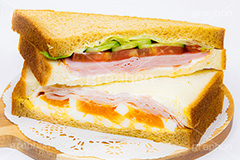 ミックスサンド,サンドイッチ,サンドウィッチ,モーニング,朝食,ハム,レタス,玉子,たまご,卵,玉子サンド,ゆで卵,ゆでたまご,トマト,きゅうり,キュウリ,ブレックファースト,パン,食パン,カフェ,萌え断,cafe,sandwich,morning,breakfast,bread,フルサイズ撮影