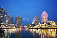 横浜,みなとみらい,ヨコハマ,よこはま,夜景,夜,綺麗,キレイ,きれい,観覧車,海辺,神奈川県,ベイサイド