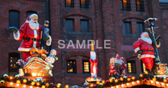 サンタ,さんた,オブジェ,クリスマス,くりすます,Christmas,Xmas,CHRISTMAS,デコレーション,飾り,冬,オーナメント,横浜,赤レンガ倉庫,電飾,マーケット,market,イベント,商業施設,行事,神奈川県,クリスマスマーケット,出店,屋台