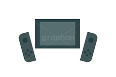 ゲーム機,ゲーム,液晶,画面,遊び,コントローラー,操作,ボタン,スイッチ,おもちゃ,玩具,イラスト,デジタル,挿絵,挿し絵,digital,illustration,switch,game