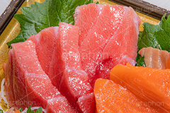 刺身盛り合わせ,刺身,さしみ,刺し身,魚介,生もの,赤身,マグロ,トロ,サーモン,大葉,日本料理,日本食,和食,つまみ,居酒屋,おつまみ,japan,salmon,フルサイズ撮影