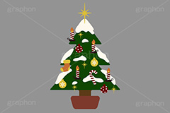 クリスマスツリー,ツリー,飾りつけ,装飾,デコレーション,キャンドル,雪,靴下,イベント,冬,行事,イラスト,ポップ,可愛い,かわいい,カワイイ,挿絵,挿し絵,christmas,xmas,illustration,POP,winter,tree,candle,snow