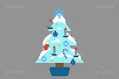 クリスマスツリー,ツリー,飾りつけ,装飾,デコレーション,キャンドル,雪,靴下,イベント,冬,行事,イラスト,ポップ,可愛い,かわいい,カワイイ,挿絵,挿し絵,christmas,xmas,illustration,POP,winter,tree,candle,snow