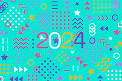 2024年号デザイン,ポップ柄,ポップ背景,西暦,年号,年賀状,お正月,正月,記事,ニュース,ポップ,デザイン,イメージ,イベント,行事,風習,メッセージ,かわいい,カワイイ,可愛い,POP,news,design,event,message,text,2024