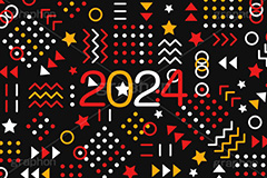 2024年号デザイン,ポップ柄,ポップ背景,西暦,年号,年賀状,お正月,正月,記事,ニュース,ポップ,デザイン,イメージ,イベント,行事,風習,メッセージ,かわいい,カワイイ,可愛い,POP,news,design,event,message,text,2024